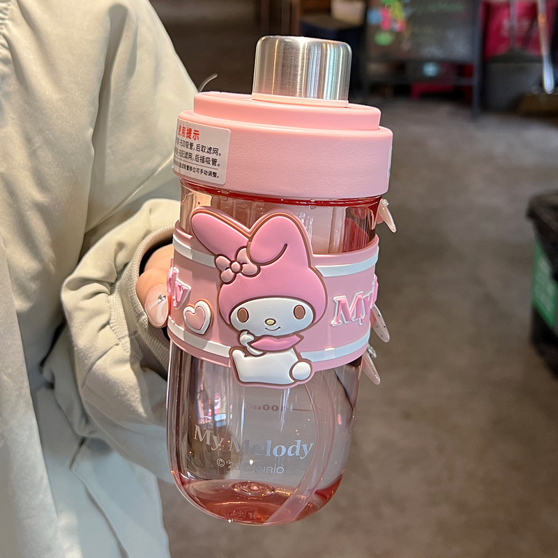 サンリオストローフルーツカップ大容量コップ18.5/22.5*7.1cm * 1個|undefined