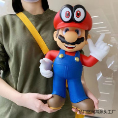 スーパーメアリーの40大サイズのマリオの置物の手は潮を遊んで高級な客間の置物の大きいおもちゃの誕生日の贈り物の卸売りをします。