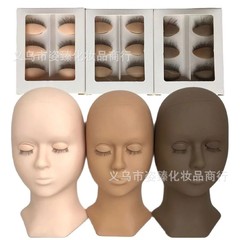 取り外し可能なヘッドモデルの二重まぶたのシリカゲルは、ヘッドモデルのリアルな目を見せて、接ぎ木したまつげモデルの対外貿易に置き換えることができる