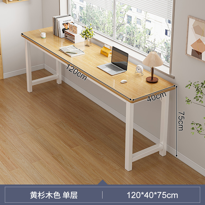 Estricta selección de escritorio, tabla larga, simple para estudiantes, mesa de cama, alquiler de escritorio de computadora estrecha, pequeño escritorio de oficina image 26