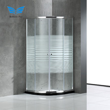 太空铝淋浴房浴室弧扇形隔断屏风简易浴房移门防暴玻璃沐浴房工厂
