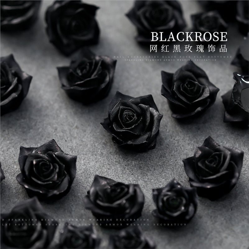 【Thorn Rose】Trendy 3D Dark Ins Style Camellia Resin Nail Art Decoration DIY Accessories 【Thorn Rose】Trendy 3D Dark Ins Style Camellia Resin Nail Art Decoration DIY Accessories