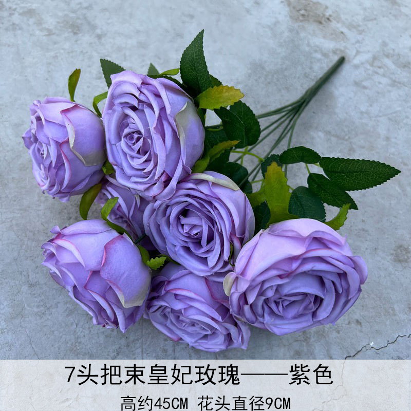 Artificial Rosa sola franela Rosa flor artificial boda decoración del hotel decoración del hogar arreglo de flores flor artificial Rose