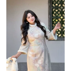 大码连衣裙;大码休闲套装;旗袍