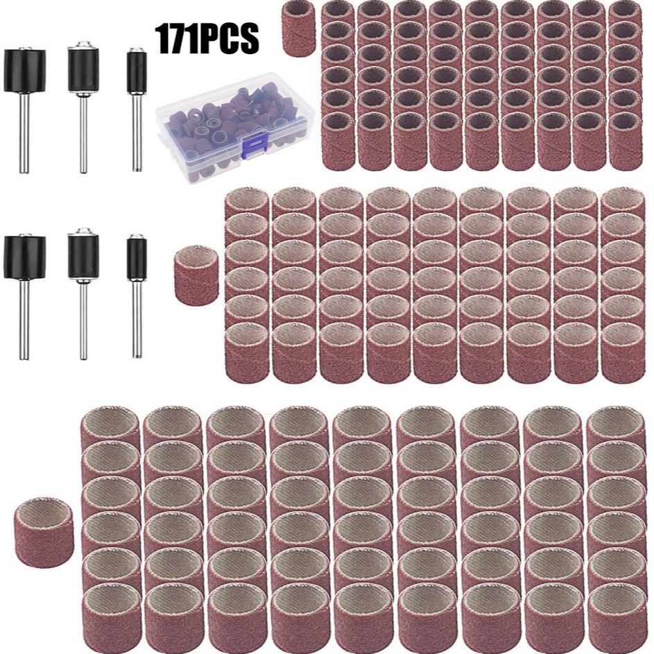 171PC砂圈套装盒装套装 电磨吊磨机配件组合打磨抛光切割