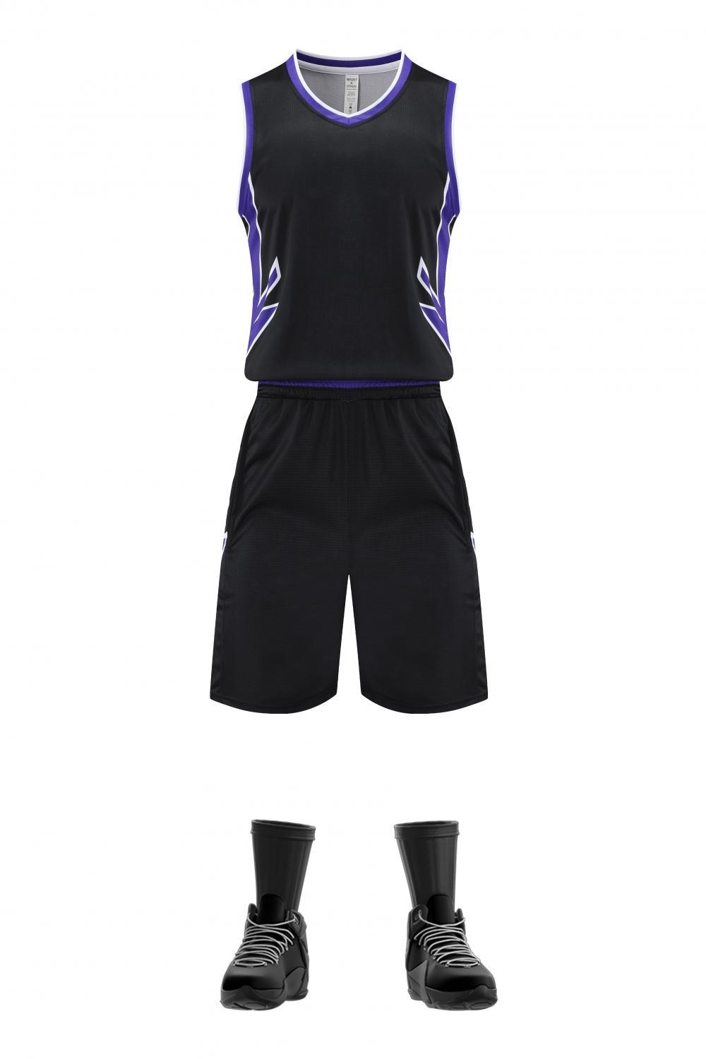 Nuevo juego de ropa de baloncesto infantil mayorista adulto hombre y mujer ropa de baloncesto de secado rápido impresa entrenamiento juego de deportes 1025