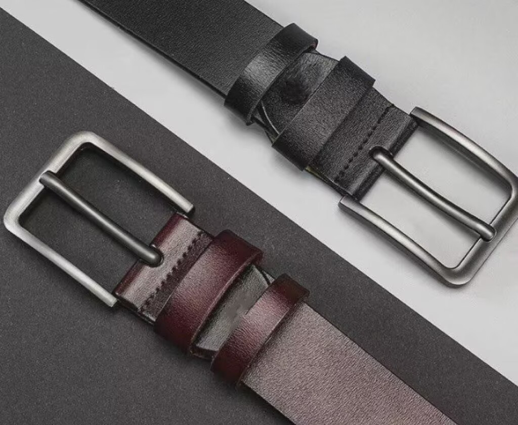 Men's pin buckle belt Korean style men's business middle-aged youth casual belt young men's denim belt factory direct sales