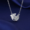 Fashionable necklace, advanced pendant, light luxury style, Korean style, micro incrustation, high-quality style