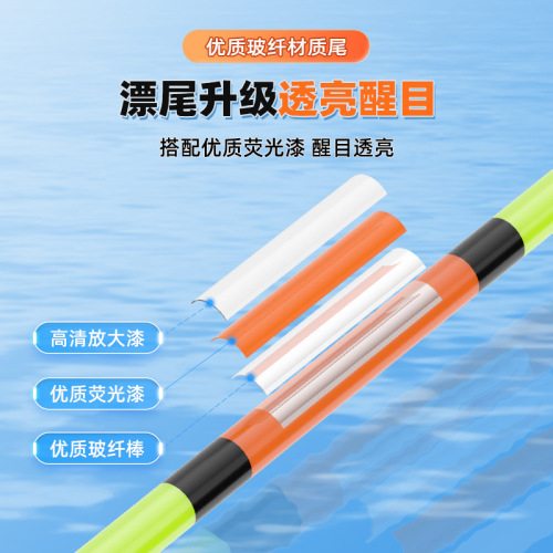 Jia Diao Ni fish float set, eye-catching, highly sensitive, light-mouthed crucian carp float with thick tail, shallow water carp, silver carp and bighead carp float