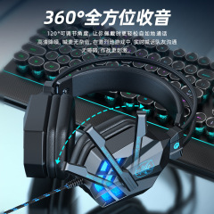 デスクトップの発光は鶏のイヤホンのコンピュータの有線の華強の北の電気競争のゲームのイヤホンを食べます。