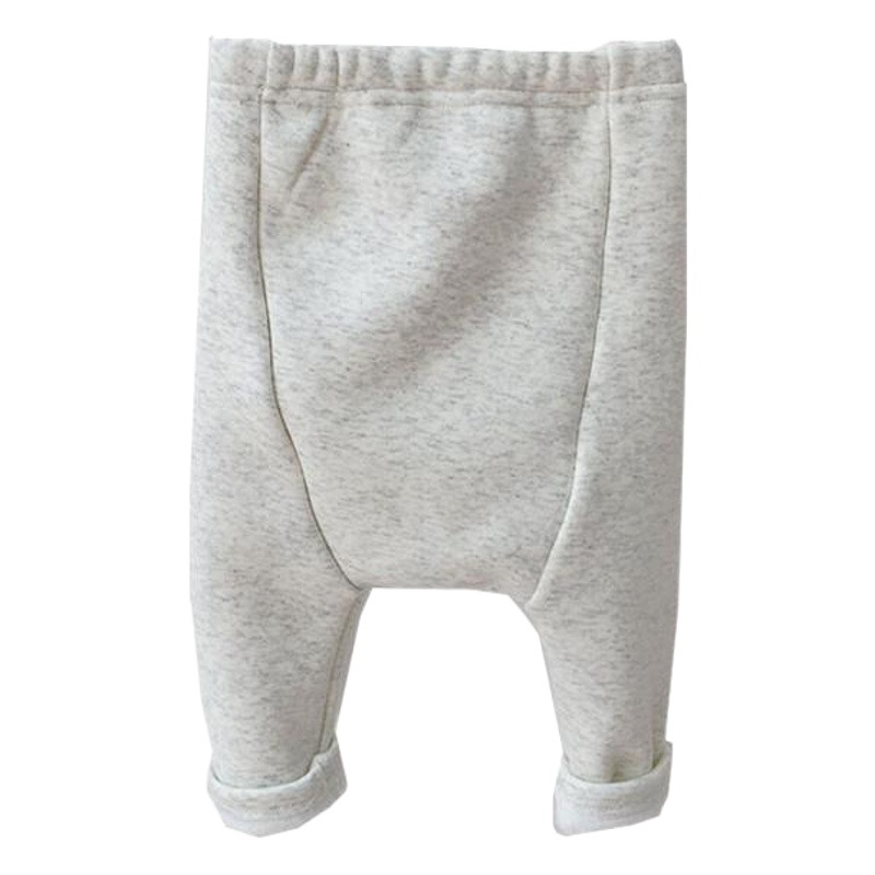 Pantalones para niños ins bebé estilo coreano ropa para niños bebé grandes pantalones de PP ropa de otoño e invierno Bebé Pantalones casuales forrados de lana pantalones de bebé algodón