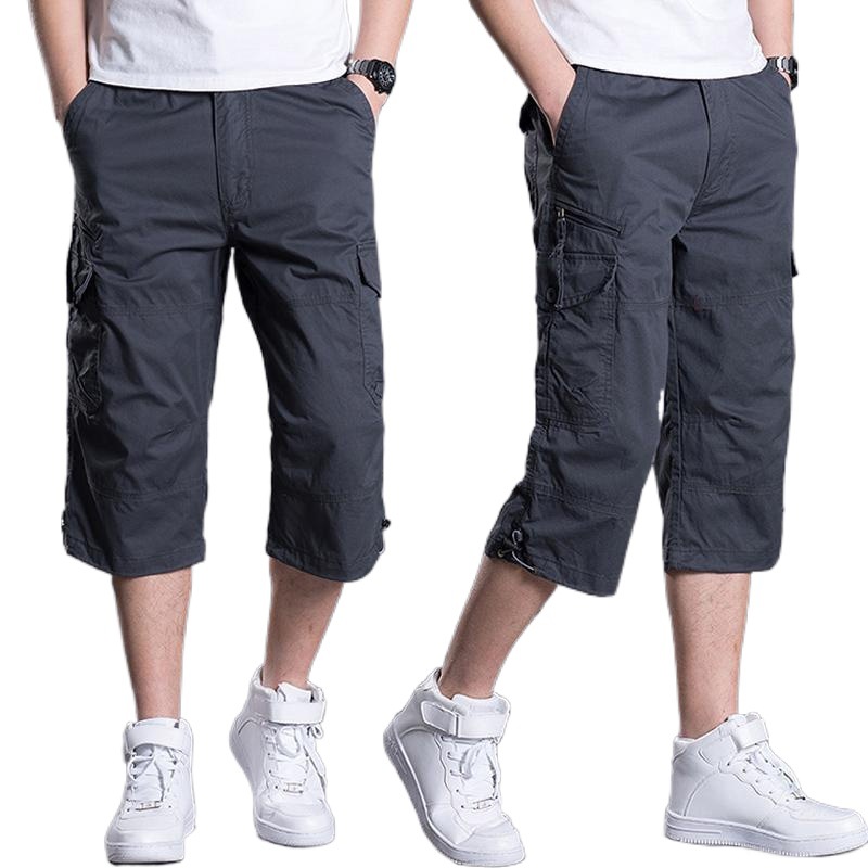 Pantalones cortos casuales para hombre, estilo coreano, deportivos, holgados, talla grande, para trabajo, verano, tipo harem, tres cuartos. image 5