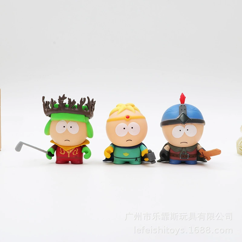 2-е поколение, 5 персонажей South Park с нецензурной бранью, грубым языком, грубым языком, фигуры четырёх гостей из South Park, виниловые куклы, модельные игрушки, украшения