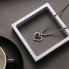 Fashionable mosaic heart shaped, accessory hip-hop style, necklace stainless steel, new collection, simple and elegant design, does not fade