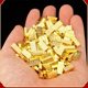 Creative Bric Alloy Ornaments Mini Thickened Small Gold Bits Lucking Gold Balls Opening and Moving Wedding Gifts Home Decoration