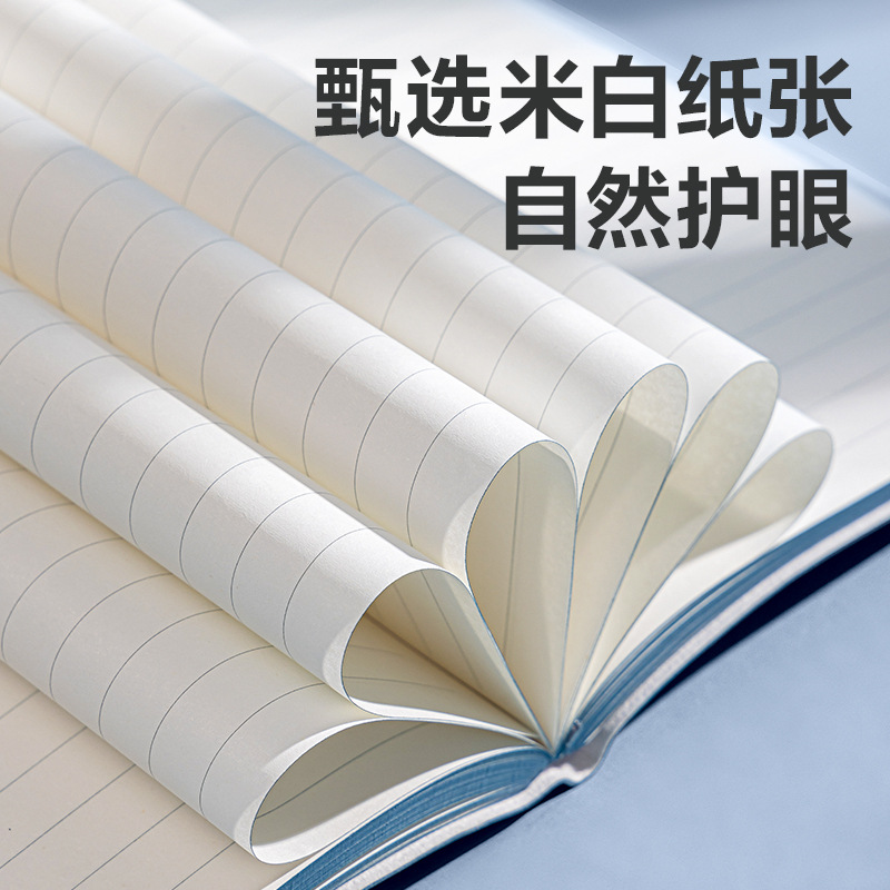 Cuaderno de cuero Deli 25K engrosado con hebilla magnética