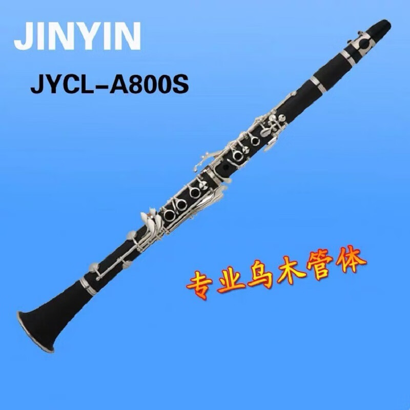 Gold-tone Clarinet JYCL-A800S Silver Plated B- tone Beginners Test Professional Performance 17-key Ebony