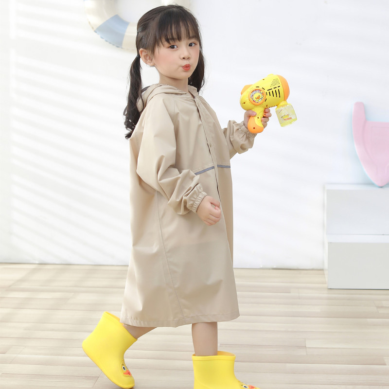 High-Quality Kidsren's Raincoat, Primary School Student Kindergarten with School Bag, Long Full-Body Waterproof Thickeneded One-Piece Poncho
