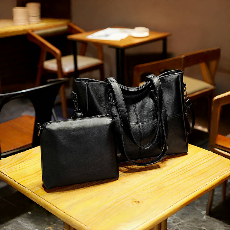 Cross-Border New Style Mother-Daughter Bag Soft Leather Casual Underarm Women's Bag Fashionable Versatile Handbag Large Capacity Crossbody Shoulder Bag