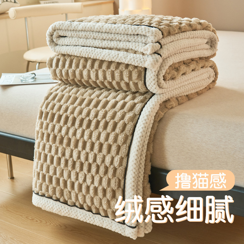 Tombas de invierno gruesas mantas de cubierta cálidas edredón de coral sofá pequeña manta siesta oficina otoño invierno
