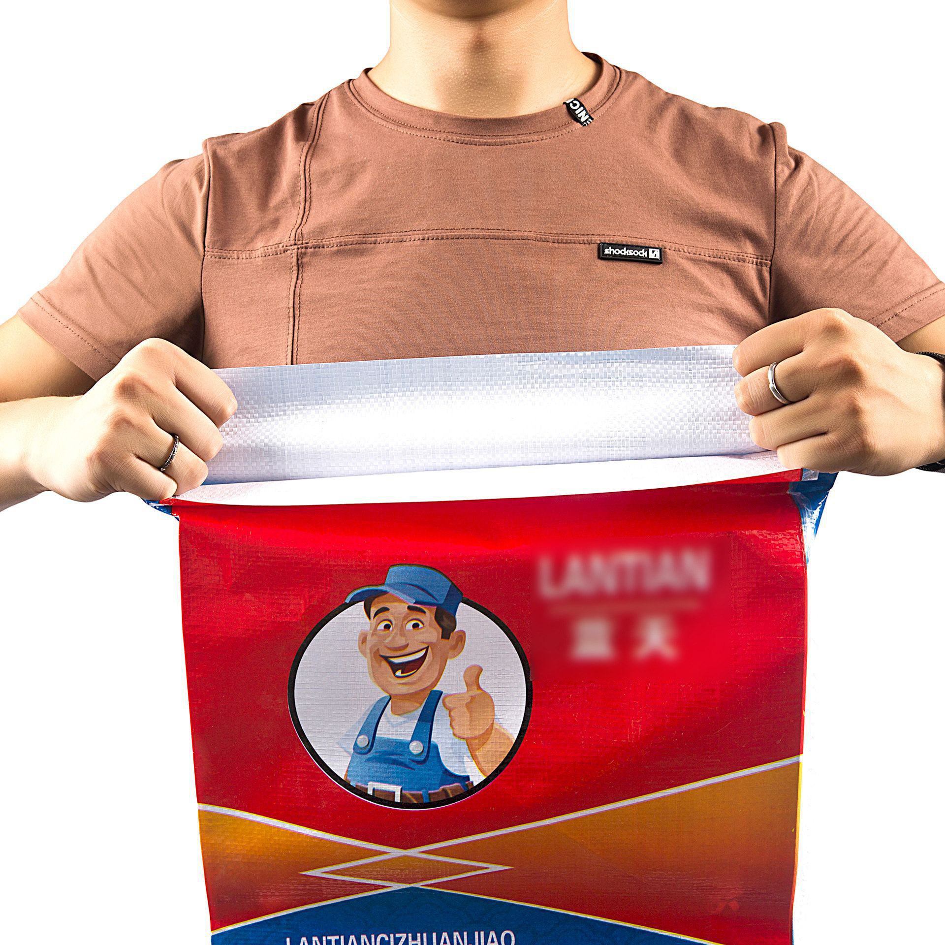 腻子粉pp彩印塑料编织袋定制防水防潮覆膜石膏水泥砂浆蛇皮袋定做