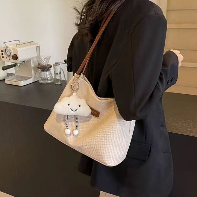 高级感包包女秋冬新款时尚质感单肩包流行洋气百搭通勤水桶托特包|undefined
