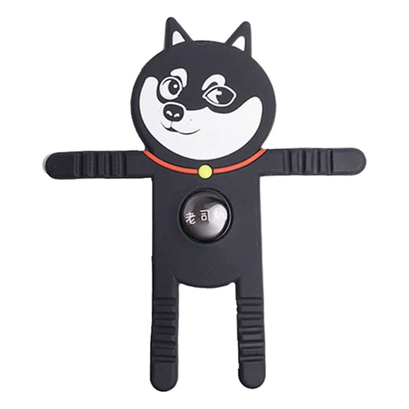 Креативная мультяшная Автомобильная стойка для мобильного телефона милый щенок автомобильный Кондиционер Выход воздуха фиксирующий Зажим Регулируемый навигационный кронштейн