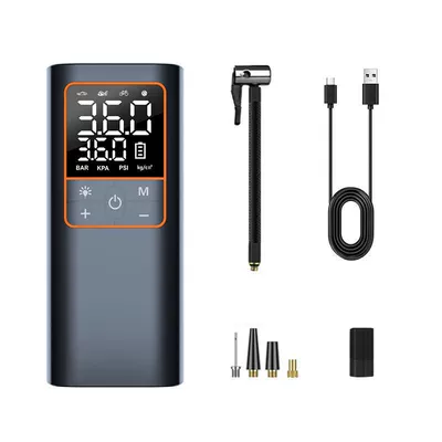 Car-mounted wireless portable air pump, electric high-pressure tire inflator for cars (Hava nasosu) - wireless-charging-model