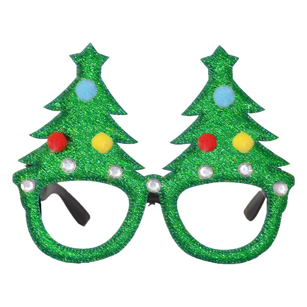 Marco de Lentes Navideños de Muñeco de Nieve y Cornamenta de Plástico para Fiesta de Navidad