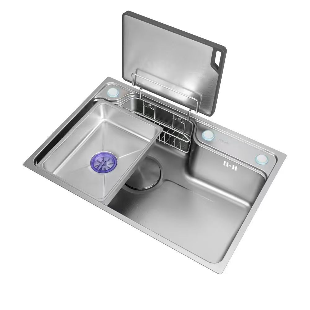 Red Sol Rojo estilo grande fregadero de la cocina 304 de acero inoxidable cuenca vegetal fregadero bajo el fregadero hecho a mano