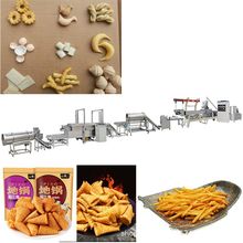 厂家供应非油炸粟一烧膨化零食生产线 薯条沙拉锅巴加工设备批发