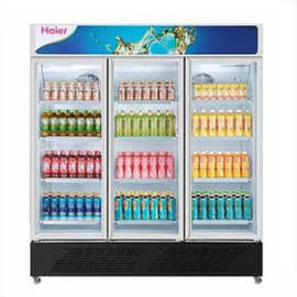 海尔SC-1050HS双门展示柜冷藏保鲜饮料商用冰柜风冷鲜花柜酒水柜
