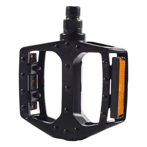 Aluminum bike pedals, mountain bike pedals, US/UK/Metric compatible bike pedals, silver colored pedals