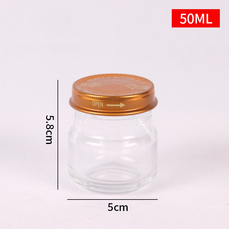 Botella de Nido de Pájaro botella de Nido de Pájaro pequeño guisado fresco botella de Nido de Pájaro instantáneo sub-botella de miel olla de pescado sellado botella vacía de pegamento al por mayor 50