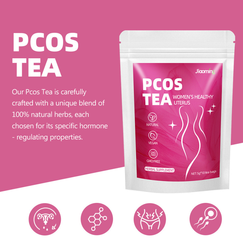 跨境外贸亚马逊 女性荷尔蒙平衡花茶 袋泡茶 PCOS Tea|undefined
