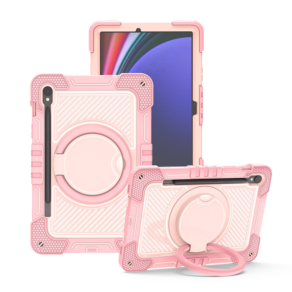 适用三星Samsung Tab S10 Lite 圆环提手支架平板套 撞色保护壳