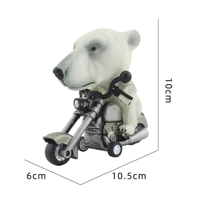 Modelo de locomotora animal juguete modelado de animales inercia hacia adelante modelo de motocicleta juguete para niños nuevo juguete exótico