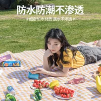 Waterproof beach foldable handheld carpet for camping, increased thickness