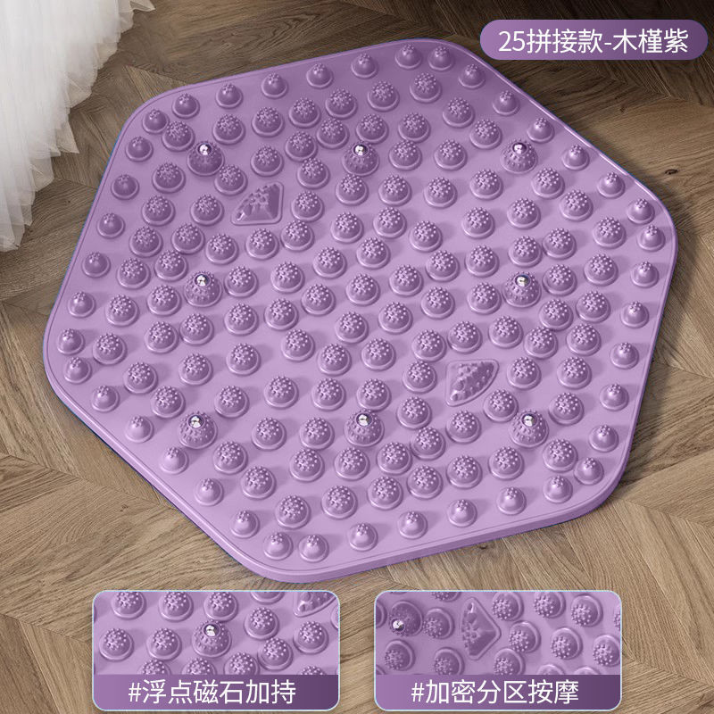 中医指压板加厚圆形足底垫穴位加大加厚通脚踩款经络超慢跑按摩垫|undefined