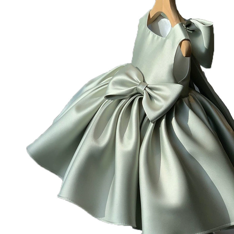princess tutu dress for girls, piano performance costume, bow detail, heights 80–160 cm