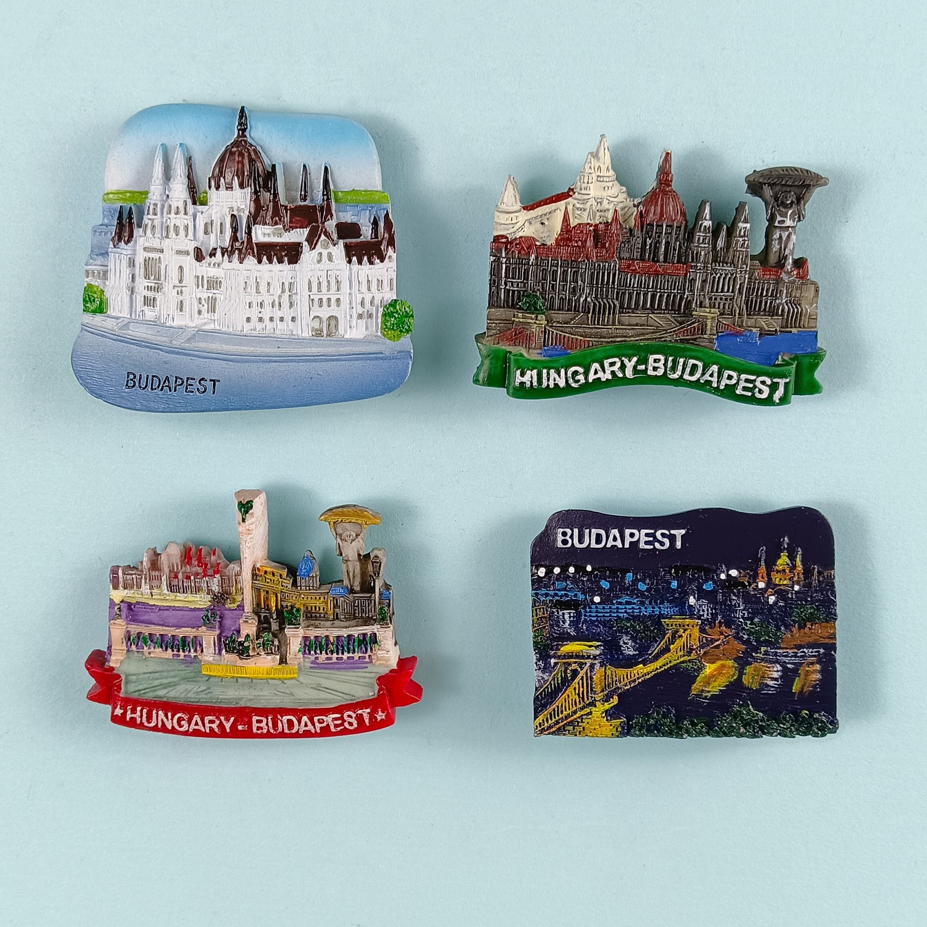 欧洲匈牙利冰箱贴城市旅游纪念品厂家批发立体创意手工高颜值个性