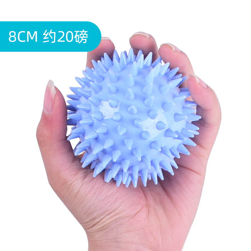 TPR Bola de erizo de cuatro dedos Entrenamiento de agarre primario Bola suave Rehabilitación de ancianos Parálisis parcial Masaje de viento Bola de dedos Práctica de manos