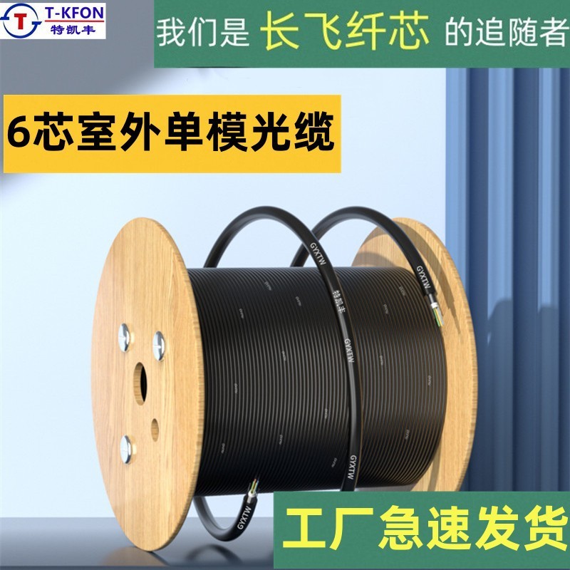 6-Core Armored Optical Cable, Industrial-Grade Outdoor Light Armored 10g Os2 Single-Mode Fiber Optic Cable Gyxtw-6B1.3 for Outdoor Use 6-Core Armored Optical Cable, Industrial-Grade Outdoor Light Armored 10g Os2 Single-Mode Fiber Optic Cable Gyxtw-6B1.3 for Outdoor Use