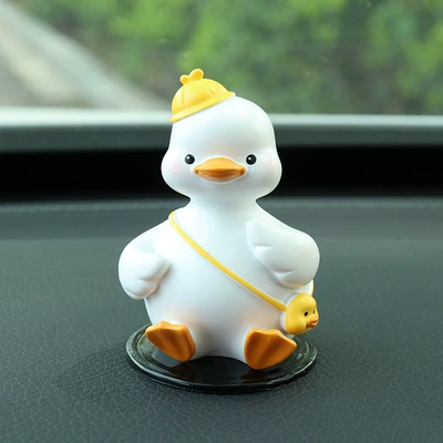 Creative Car Internet Celebrity Duck Car ornaments - good-duck-comes-with-anti-slip-mat