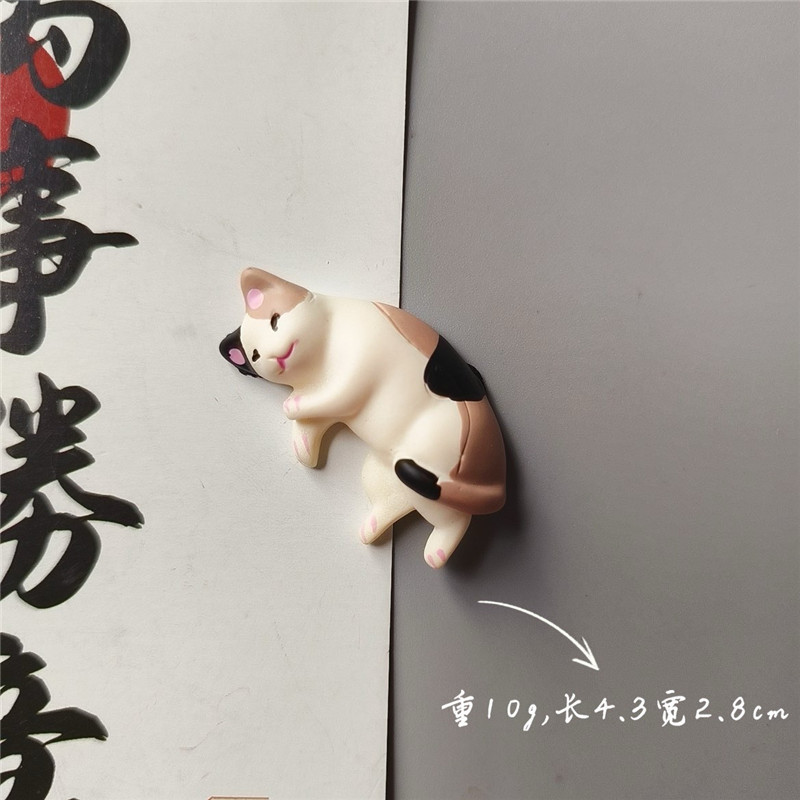 かわいい猫立体冷蔵庫マグネット和風ペットかわいい猫クリエイティブホームキッチン装飾磁気ステッカー磁気ステッカー|undefined