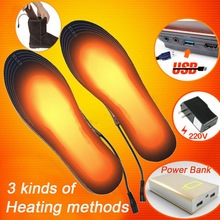 跨境USB充電發熱鞋墊 冬季保暖智能加熱可水洗發熱暖腳墊電熱鞋墊