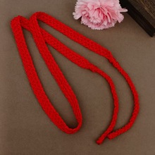 加宽中老年人红腰带本命年手工编织红绳腰链简约礼物新款