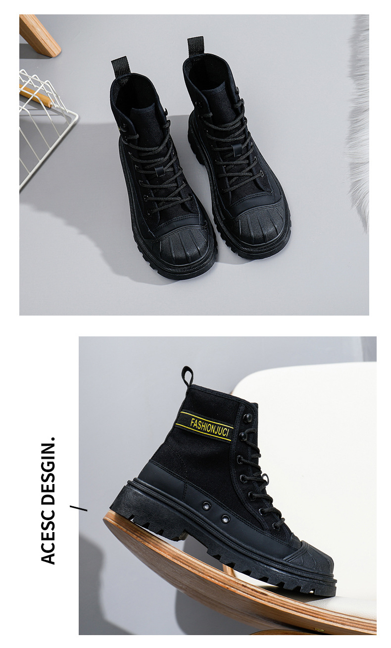 Martin Boots For Women - Comfortable Ankle Boots With Thick Sole_voghion.com