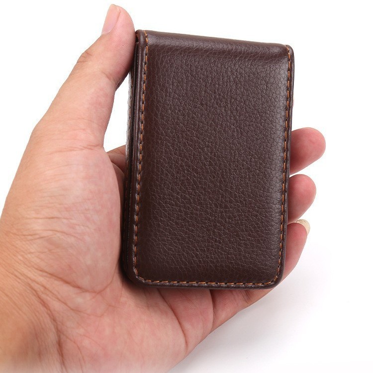 Estuche para tarjetas de visita magnéticas de cuero de estilo vertical Estuche para tarjetas Estuche para tarjetas Estuche para tarjetas de visita de empresa Estuche para tarjetas de regalo de empresa