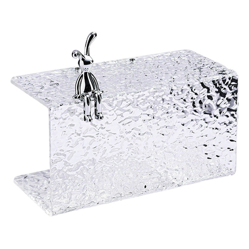 Bathroom Acrylic Toilet Paper Tissue Box Punch-free Wall-mounted Toilet Paper Roll Rack Multifunctional Storage Rack